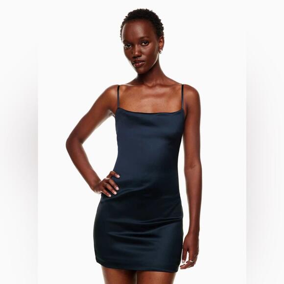 Aritzia Ten by Babaton Passion Satin Mini Slip Dress - Picture 2 of 14